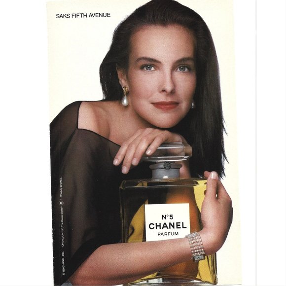 No 5 Chanel Parfum Perfume ADVERT Saks Fifth Avenue 1990s Vintage Print Ad - Picture 1 of 2